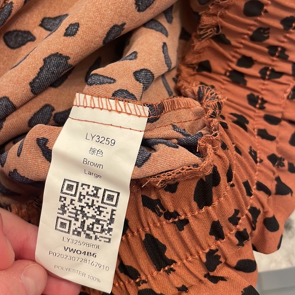 NITB High Waist Leopard Palazzo Pants with Pockets - Picture 5 of 5